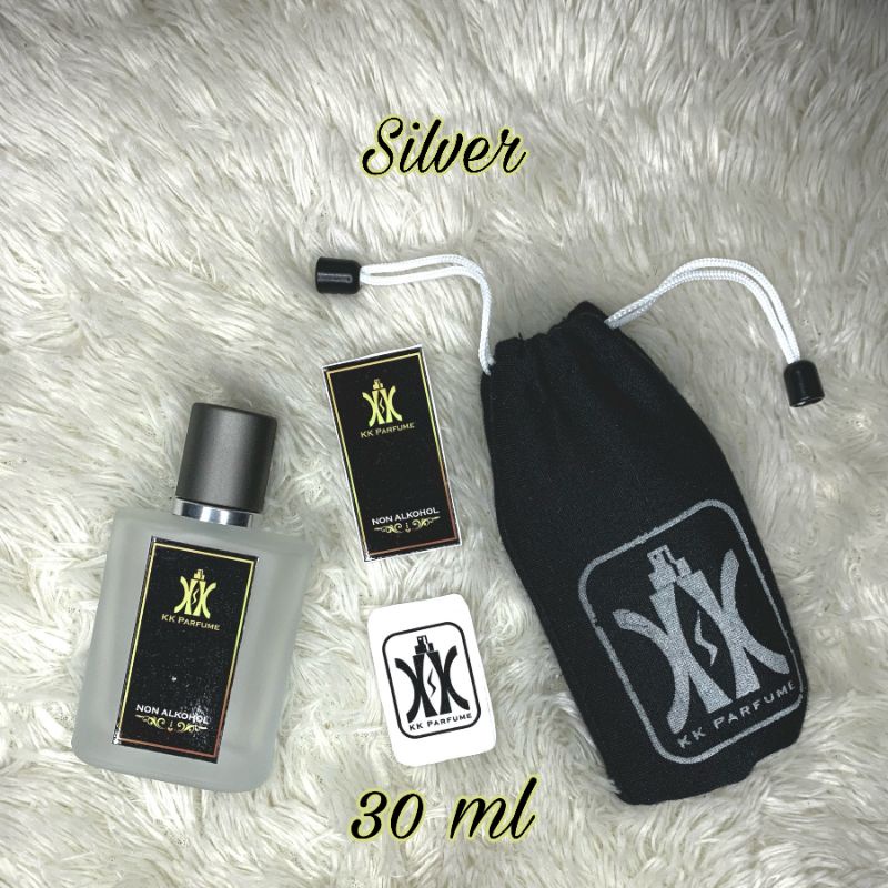 SILVER Parfum pria & Wanita / Parfum terlaris & tahan lama/Parfum non alkohol