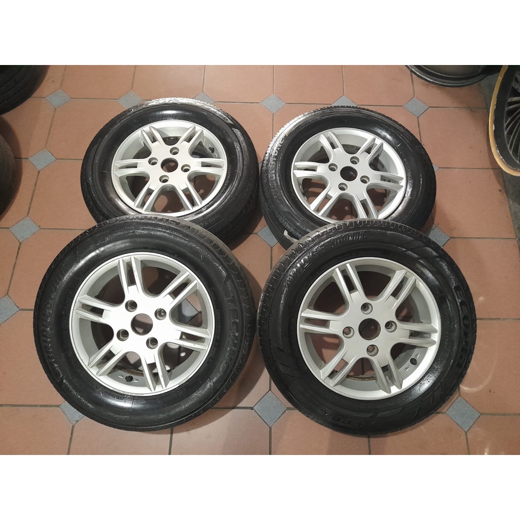 Velg Mobil Bekas Ring 14 Oem Xenia Pcd 4x114,3 + Ban 185 70 R14
