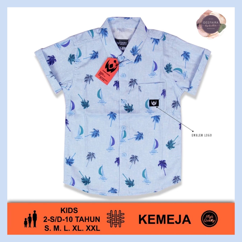 Baju Kemeja Untuk Anak Laki Laki Gambar Cata1n Kapal Laut Untuk Anak Umur 1 Sampai 10 Tahun