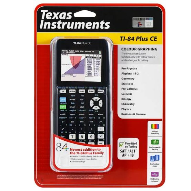 Texas Instrument TI 84 Plus CE Graphic Calculator Kalkulator Kuliah
