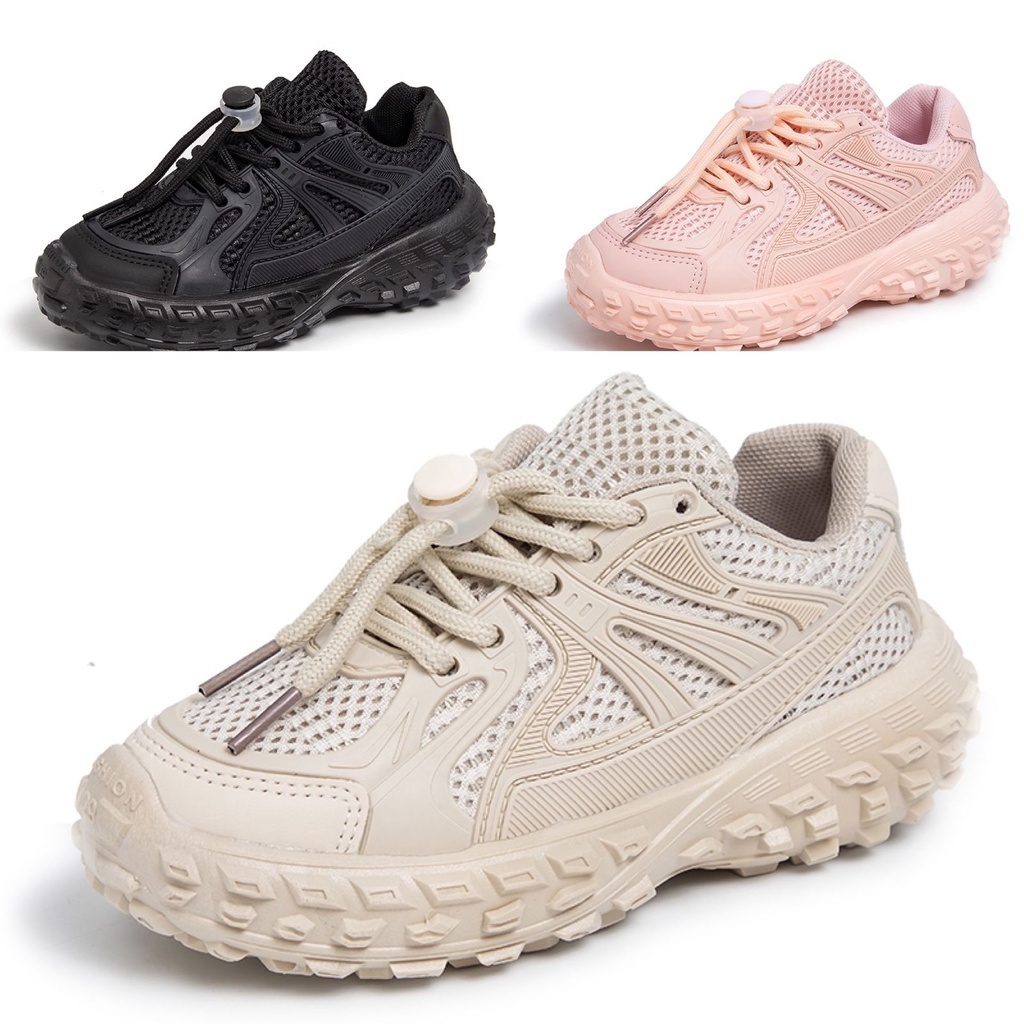 [GROSIR][COD] SEVEN_DAY SEPATU RAJUT SNEAKERS ANAK-ANAK UNTUK USIA 3-12 TAHUN BOY &amp; GIRL PINK WM2319