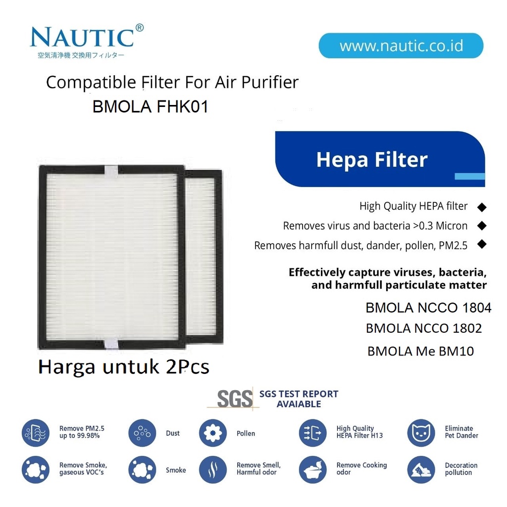 NAUTIC - bMOLA FHK01 HEPA FILTER 1802/1804/BM10