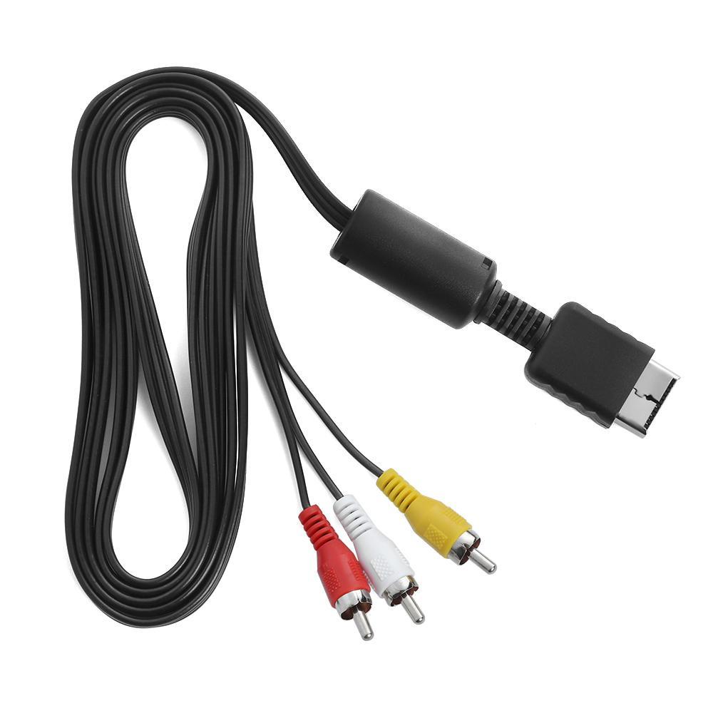 Top Video/Audio Cable TV Adaptor Kabel AV Hitam