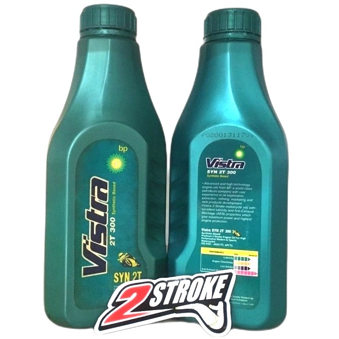 Vistra 2T Botol Pipih Castrol Synthetic Based Perfumed - 0.8L