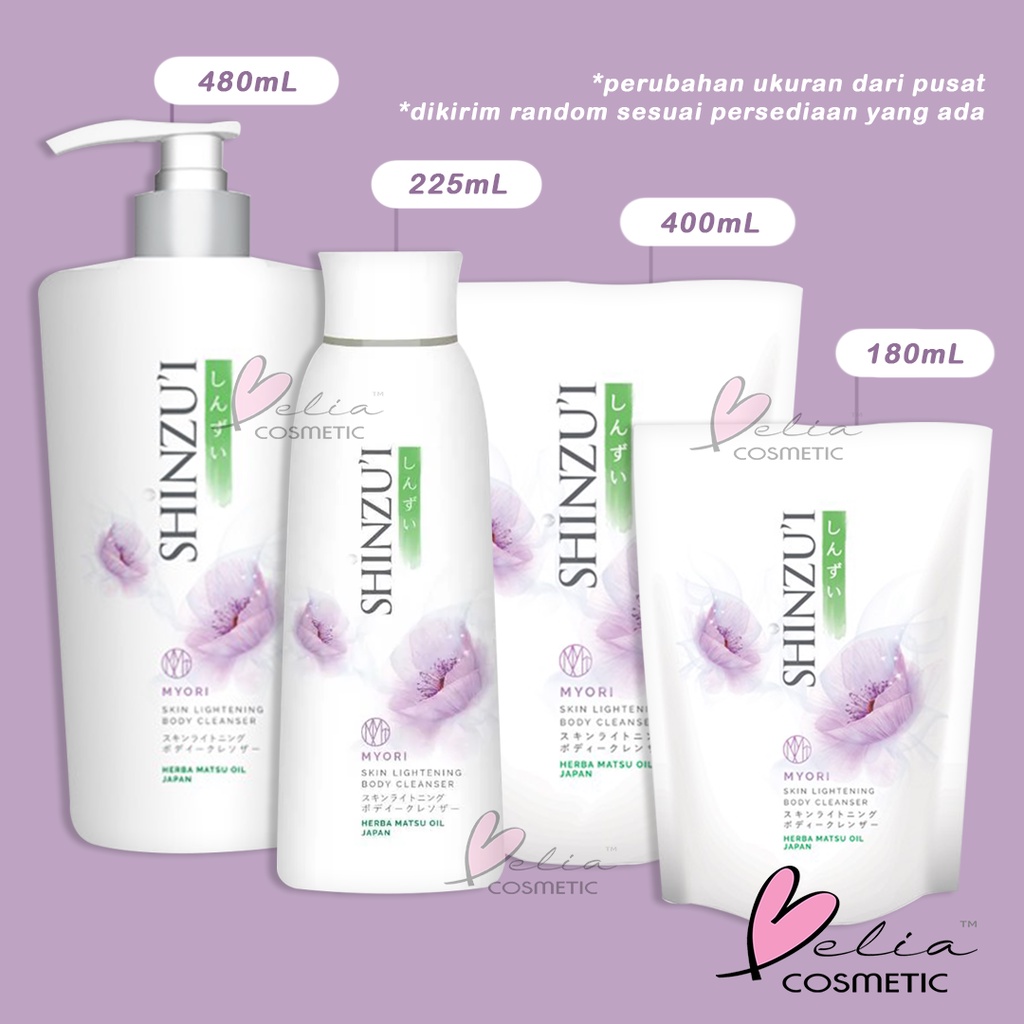 ❤ BELIA ❤ SHINZUI Lightening Body Cleanser | Sabun Cair Shinzu'i | Body Wash 480ml 400ml 225ml 180ml