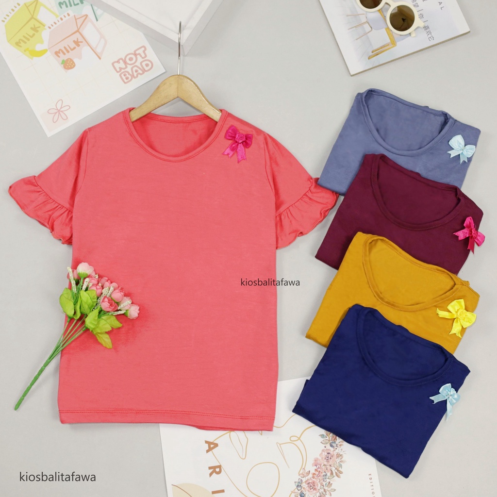 Safira Blouse uk 4-6 Tahun / IMPORT Kids Shirt Polos Kaos Anak Perempuan Baju Atasan Cewek Blus