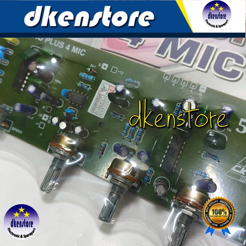 Kit Tone control Penguat Mic 4ch Echo Toel plus 4mic