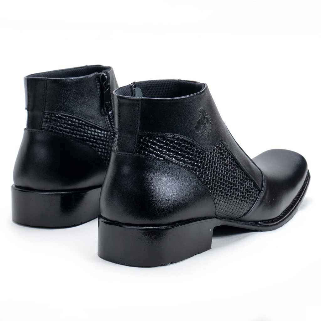 Sepatu Boot Pantofel Pria Formal Sepatu Boots Kulit Asli Anti Slip 0314