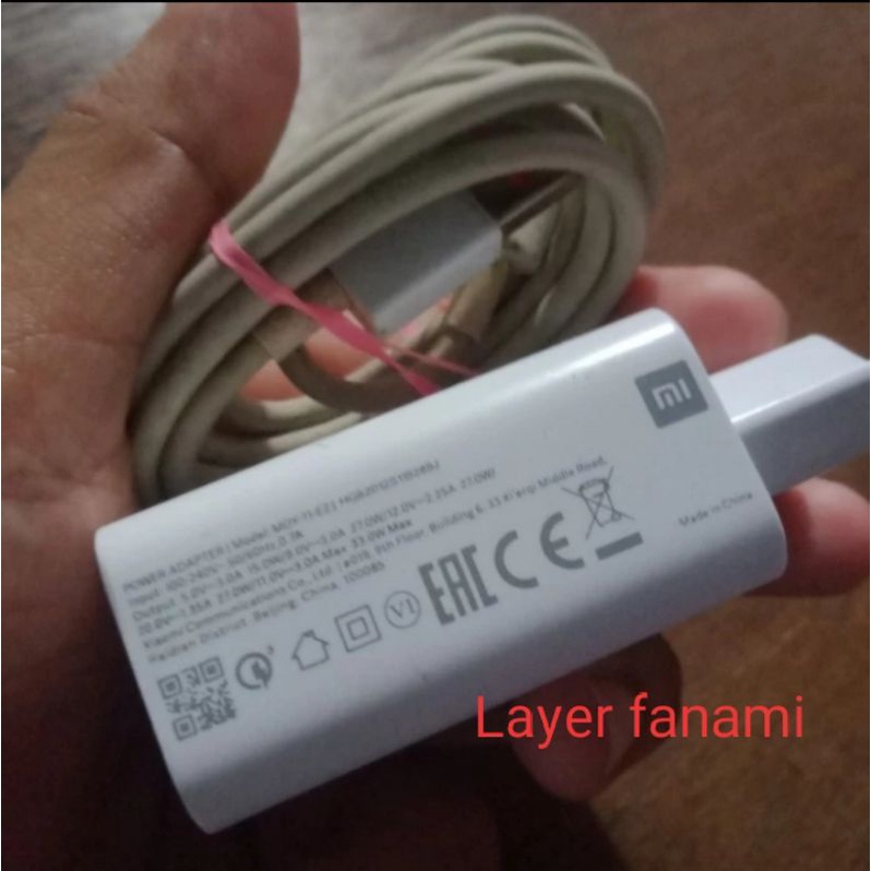 charger 33 watt Xiaomi turbo