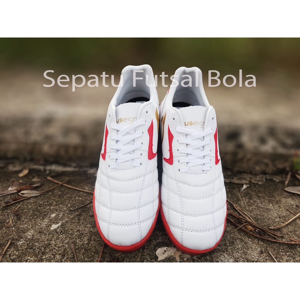 Sepatu futsal Ortuseight Forte Luminare FG Ortus Eight merah jogosala putih merah