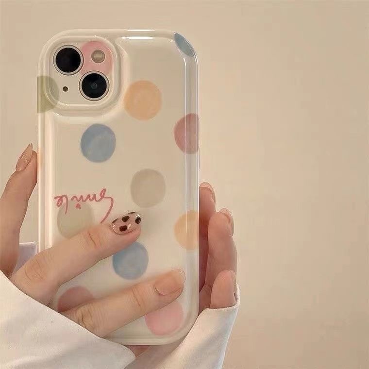 Case Motif Polkadot Untuk iPhone 12 13 11 Pro Max X Xs Max Xr uyhb