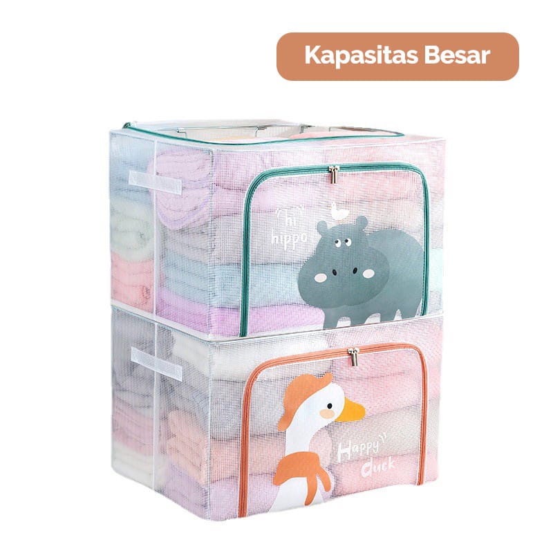 AZ KOTAK PENYIMPANAN PAKAIAN MAINAN / STORAGE BOX LIPAT ANTI LEMBAB