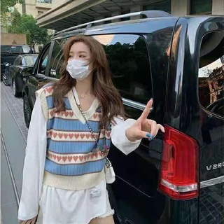 Vest Rompi Wanita Import Korean Style Rajut Pastel