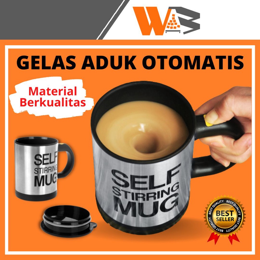 COD Gelas Aduk Sendiri Gelas Pemalas Mug Kopi Susu Stirring Mug Gelas Aduk Ajaib Kocok Putar otomatis Gelas Otomatis Automatic Self Stirring Coffee Cup