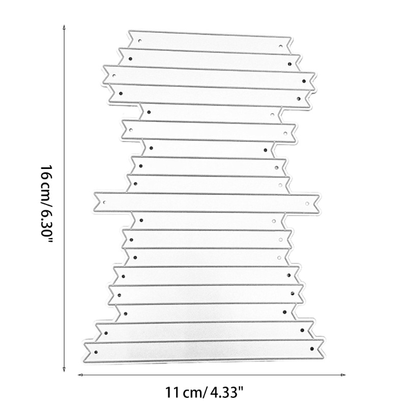 Zzz Cetakan Stensil Cutting Dies Motif Garis Untuk Scrapbook / Craft DIY