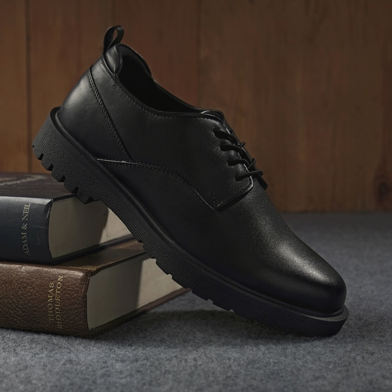 Kenzios Sepatu Formal Pria Thom Black Series