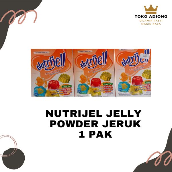 

NUTRIJEL JELLY POWDER - ORANGE (jeruk) 1 PAK ISI 12 SACHET