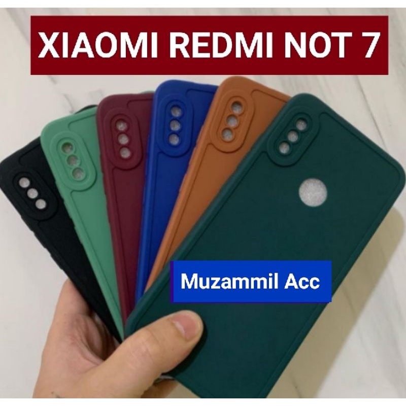 SoftCase Casing Xiaomi Redmi Note 7/ Note 7 Pro Case Slikon Tpu MaCaron + Pelindung ProCamera