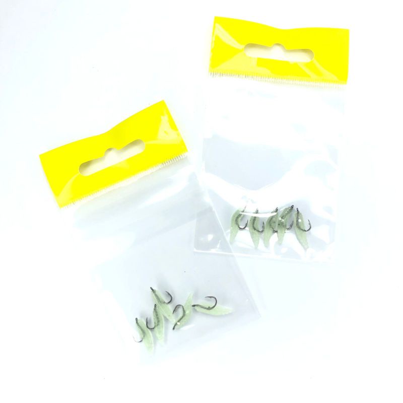 Softlure 18mm + Mata Kail isi 5pcs GID