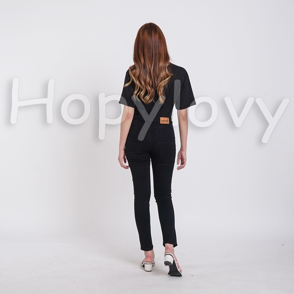 HOPYLOVY -  HW Jeans / Celana Highwaist Jeans High Waist PNY