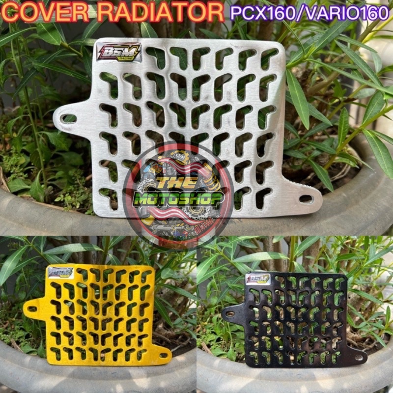 TUTUP RADIATOR VARIO 160 DAN PCX 160 COVER RADIATOR VARIO 160 DAN PCX 160 CNC BSM