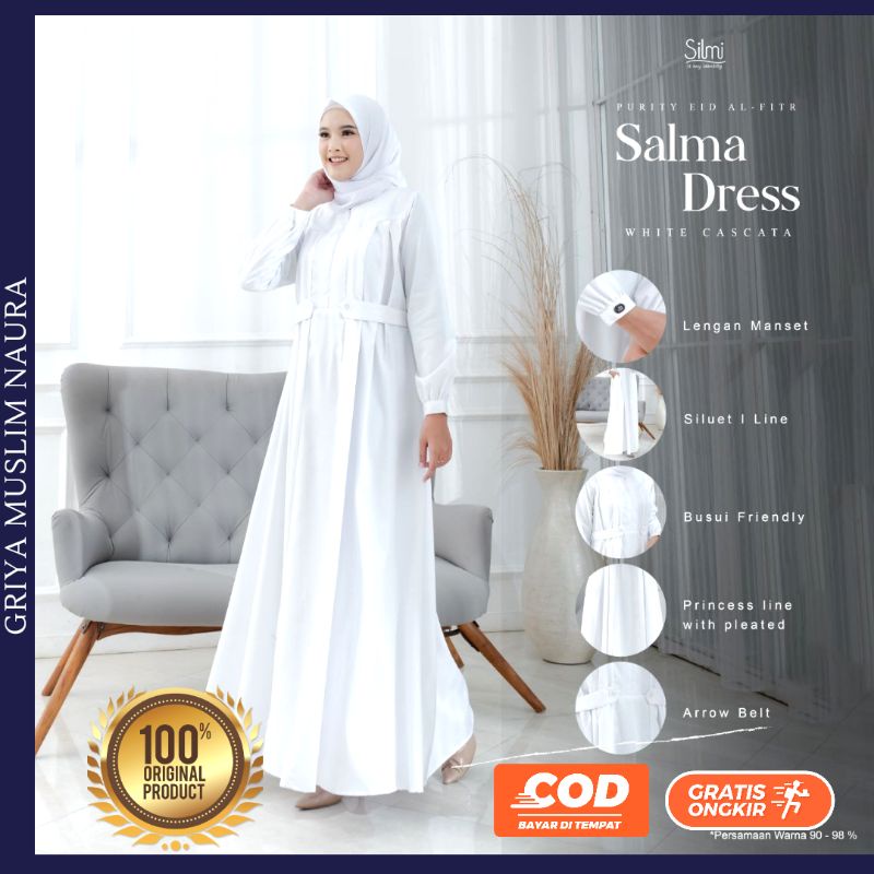 GAMIS TERBARU PUTIH SALMA BY SILMI
