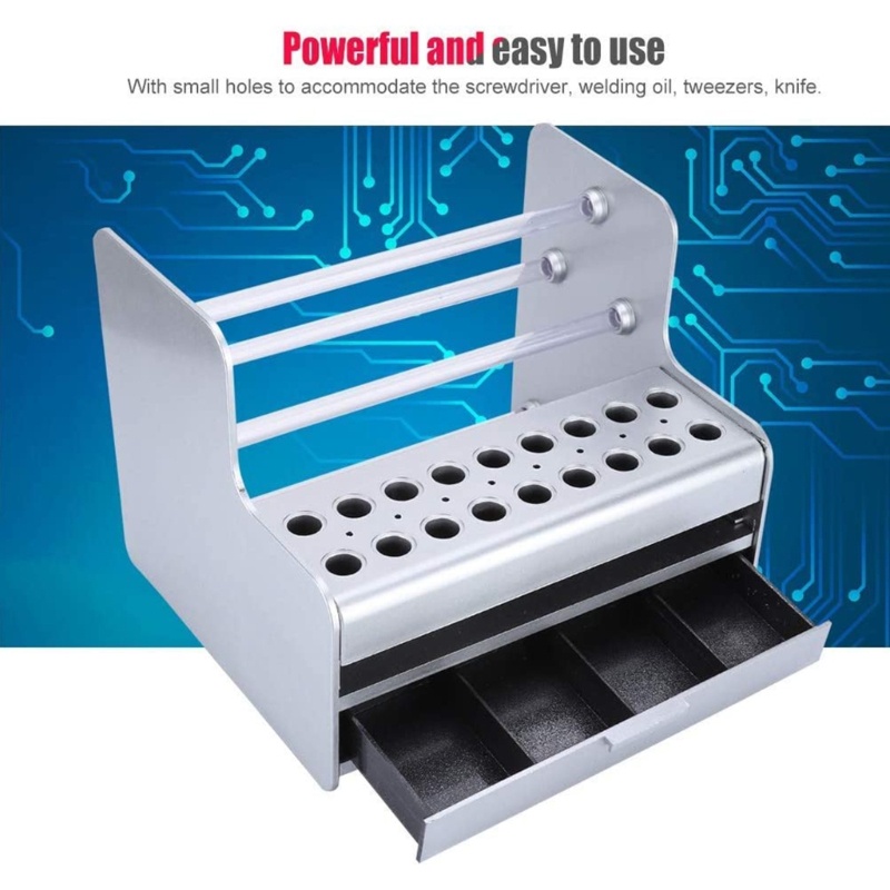 Zzz Rak Stand Organizer Multifungsi Holder Obeng / Pinset / Brush