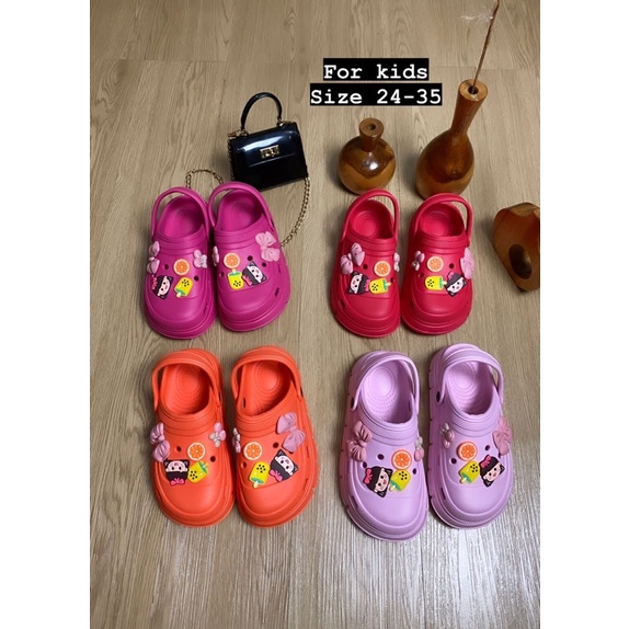 GJAZ SANDAL CLOG ANAK IMPORT JIBBITZ
