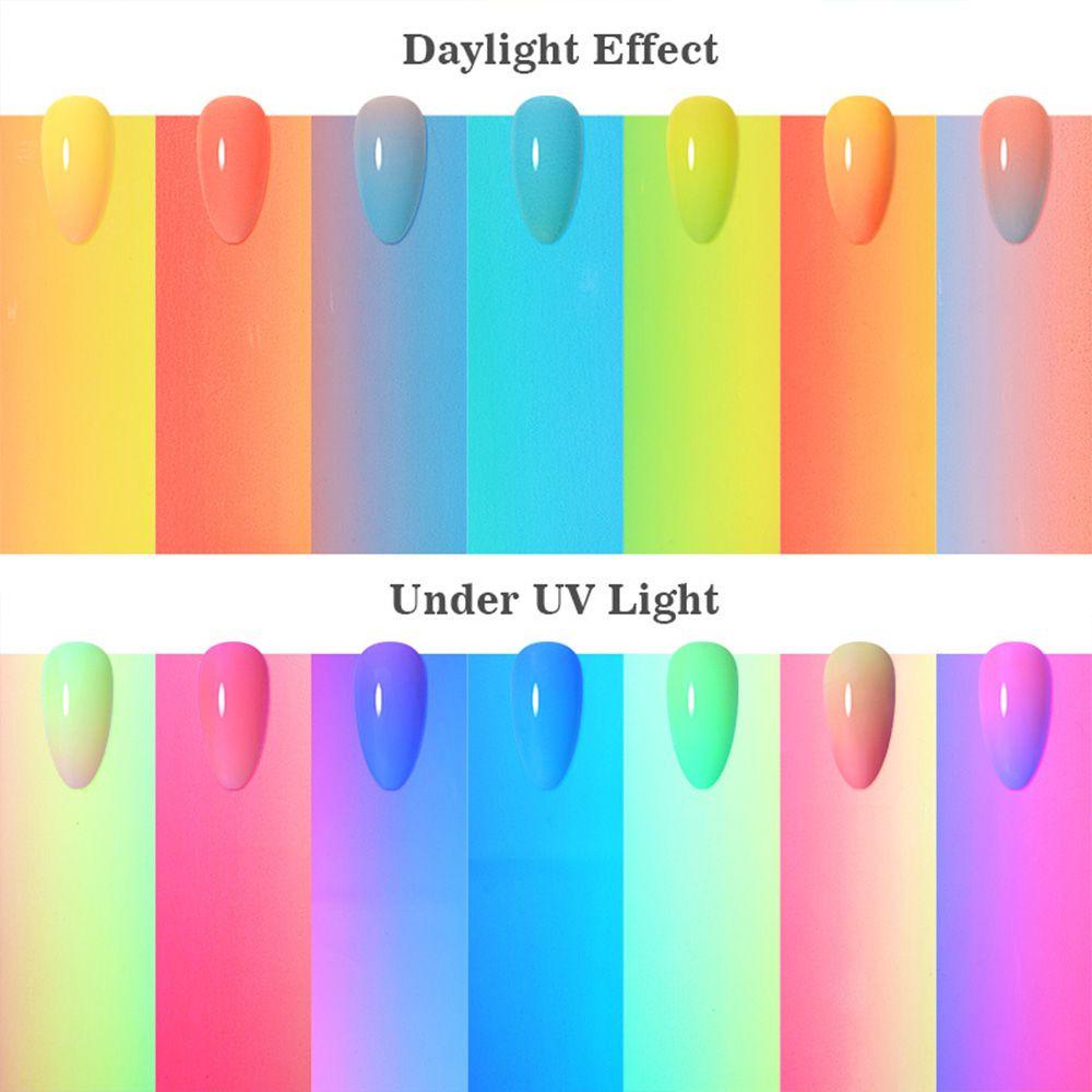 MXBEAUTY Neon Stiker Nail Art DIY 4*100cm Dekorasi Kuku Manicure Hologram Nail Art Foils