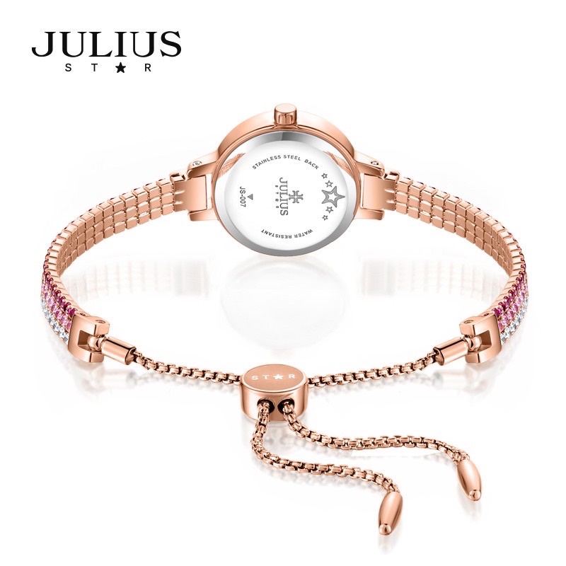 JULIUS JS-007 Star Jam Tangan Bracelet Permata Gelang Original Korea