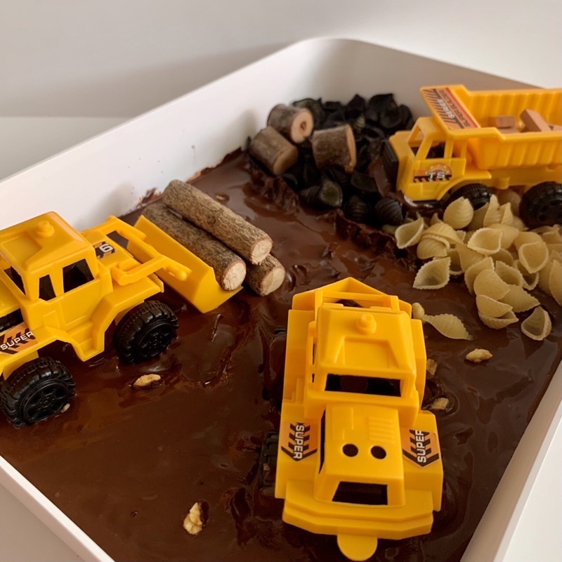 Construction Sensory Box | Mainan Edukasi Sensorik Motorik | Paket Sensory Play | Mainan Truck Truk 