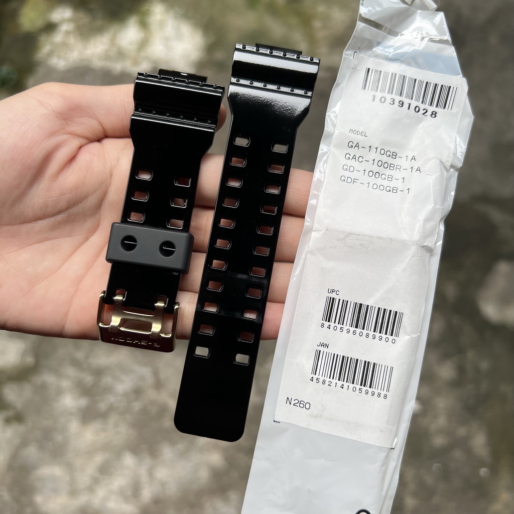 Tali jam tangan casio g-shock GA-110GB GDF-100GB GAC-100BR original strap band GA 110GB GDF 100GB GA