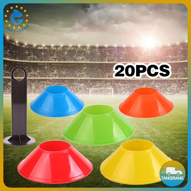 【20 PCS】Cone Mangkok Marker/Football Training Cone/Training Latihan Atlet Sepak Bola Mangkok/Cone Mangkuk Bola Sepak