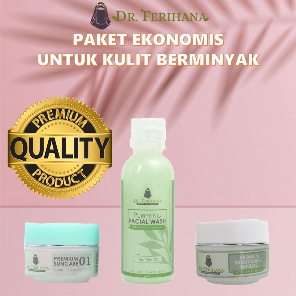 PAKET PENCERAH WAJAH UNTUK KULIT BERMINYAK