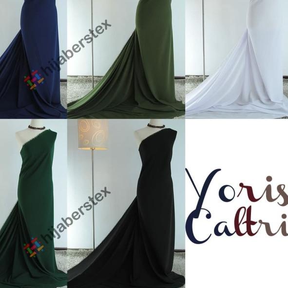 HijabersTex 1/2 Meter Kain YORIS CALTRI - Black