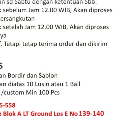 Kaos Polo Panjang Biru Laut List Putih / Kaos Kerah Panjang - Tulis No Warna, S