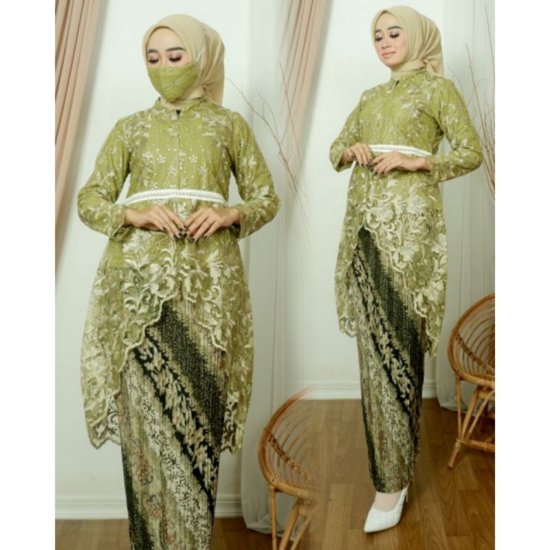 setelan tunik modern/kebaya pesta/kebaya kondangan/tunik terbaru 2022