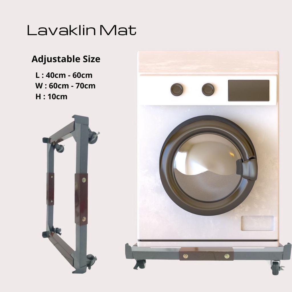 SETEL Roda Kulkas Besi | Kaki Kulkas Besi | Rak/Kaki Mesin Cuci | Alas Lemari Es