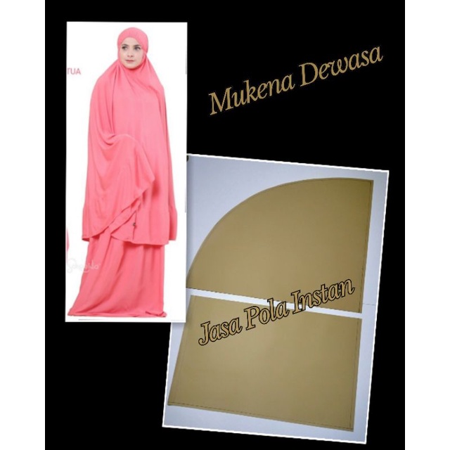 pola mukena dewasa