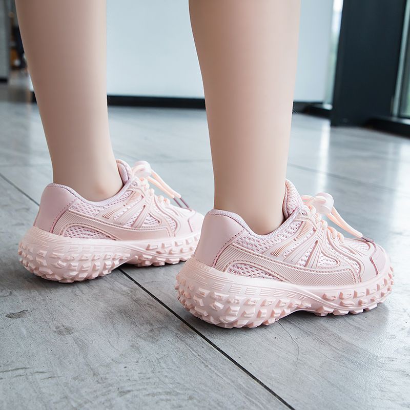 [GROSIR][COD] SEVEN_DAY SEPATU RAJUT SNEAKERS ANAK-ANAK UNTUK USIA 3-12 TAHUN BOY &amp; GIRL PINK WM2319