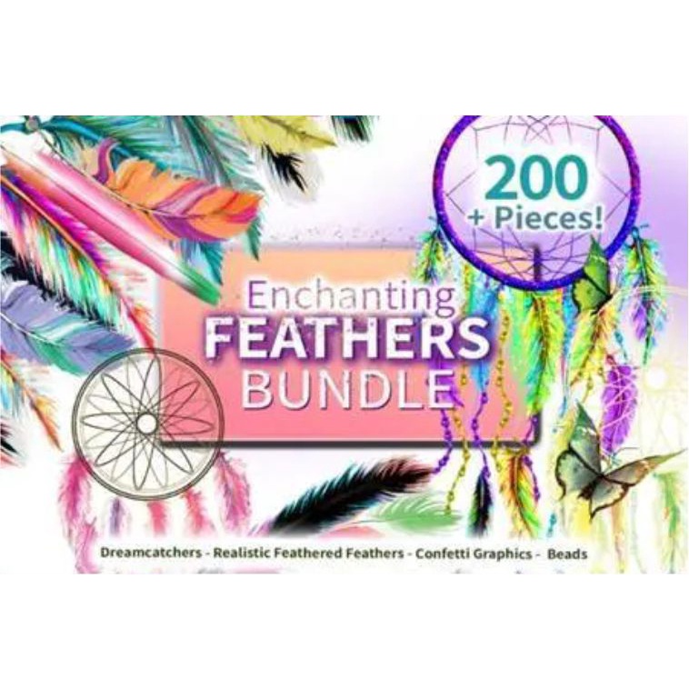 Enchanting Feathers Graphic Bundle