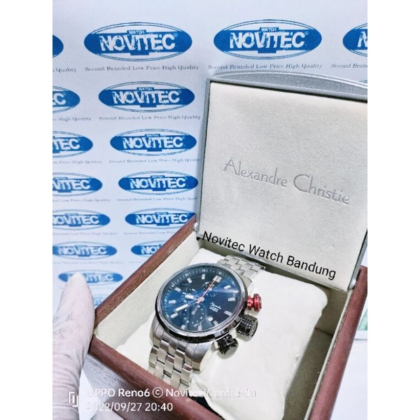 Alexandre Christie Second AC 6163MC preloved Chronograph jam tangan pria bekas berkualitas
