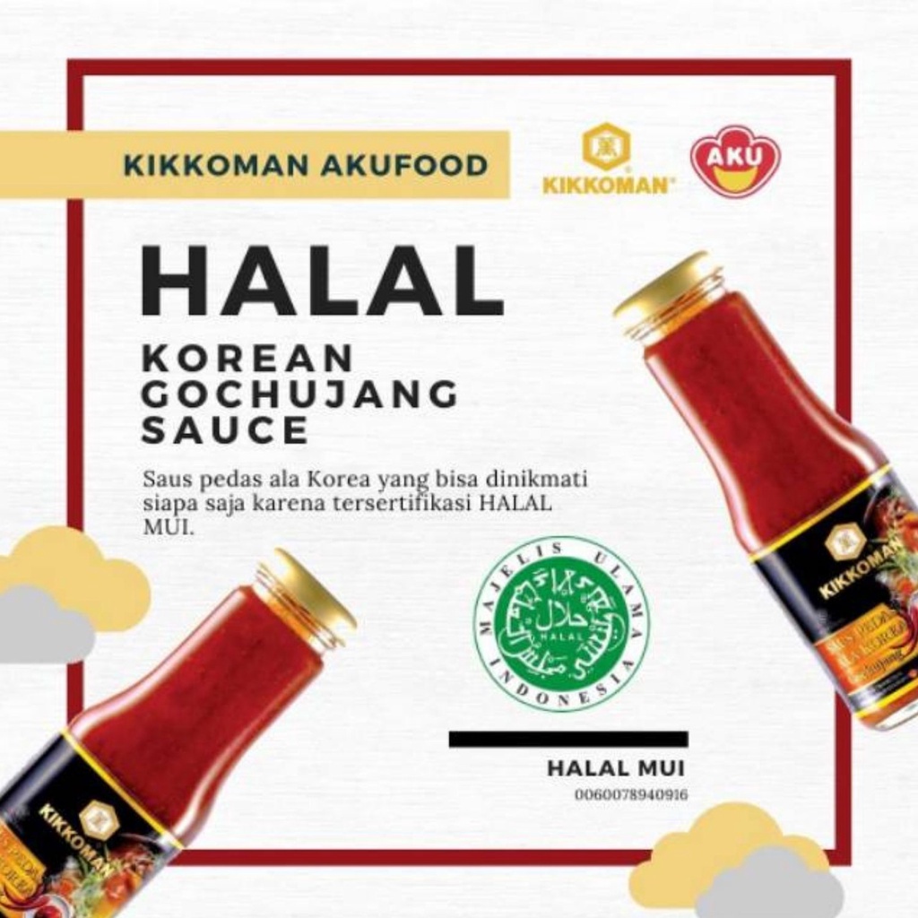 KIKKOMAN Saus BBQ, Gochujang, Bulgogi Garlic, Teriyaki Blackpaper, Soy Sauce / Kecap Asin Jepang, Teriyaki SEMUA RASA 340 ml