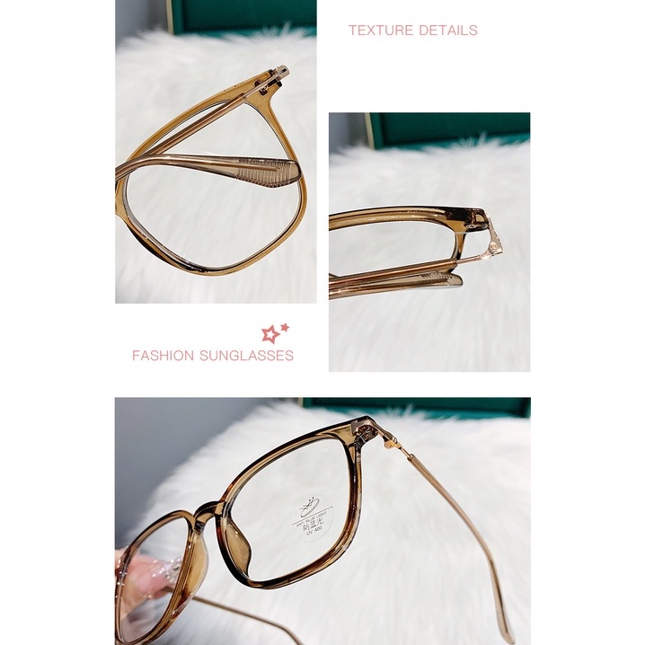 Tr90 Kacamata Myopia anti blue Light Warna Coklat Untuk Pria / Wanita