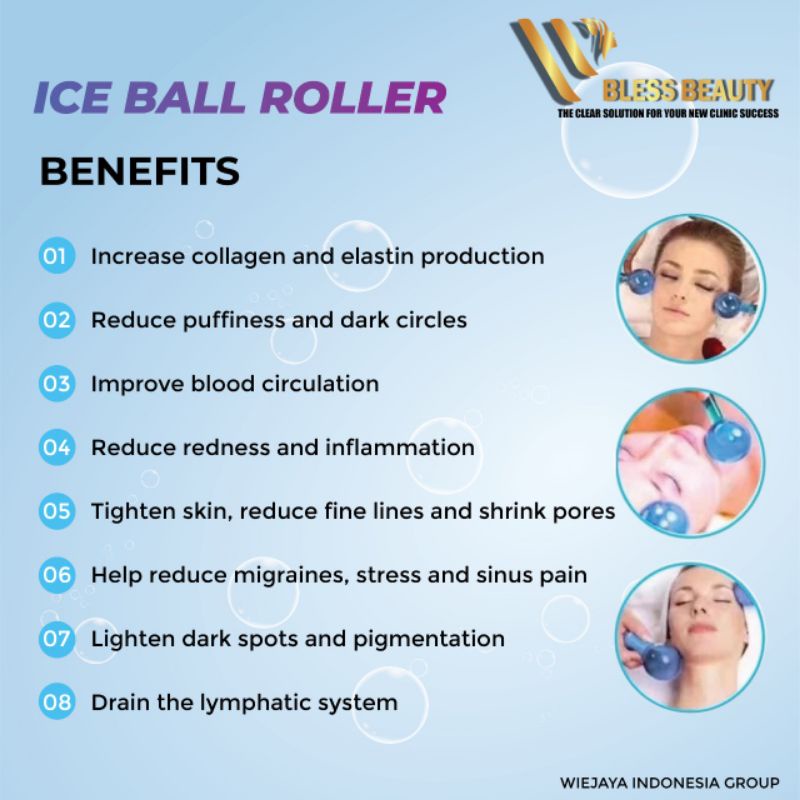 ICE BALL ROLLER Alat kecantikan memijat wajah anti aging