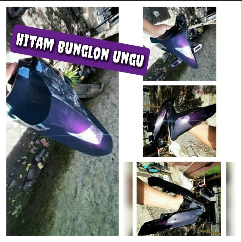 Cat Motor Hitam Bunglon Ungu Cat Bunglon Hitam Warna Ungu 240 ML Lembayung