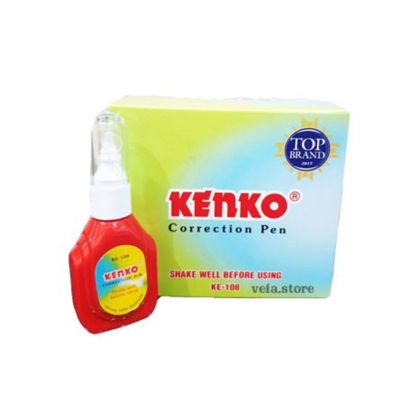 

Correction Pen Fluid / Tipe X Cair Kenko KE-108 / Correction Fluid Cairan Koreksi Penghapus Cair Kenko KE-108