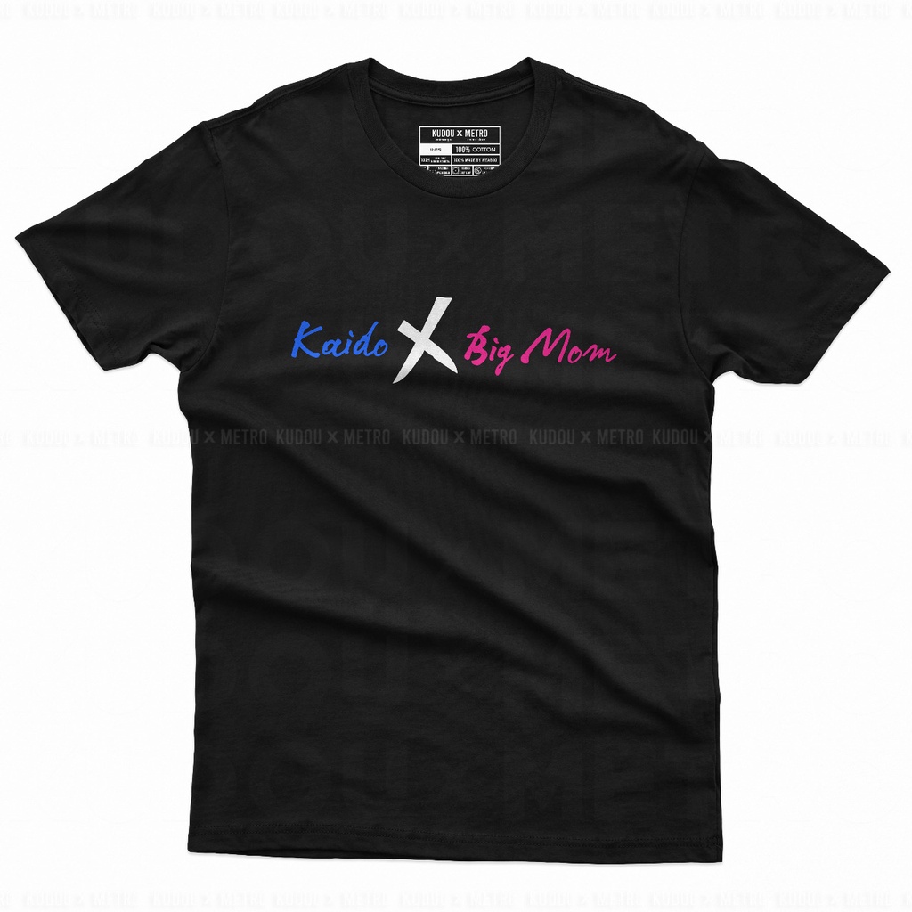 Tshirt Kaido x Mom Black Anime Manga One Piece Premium Unisex