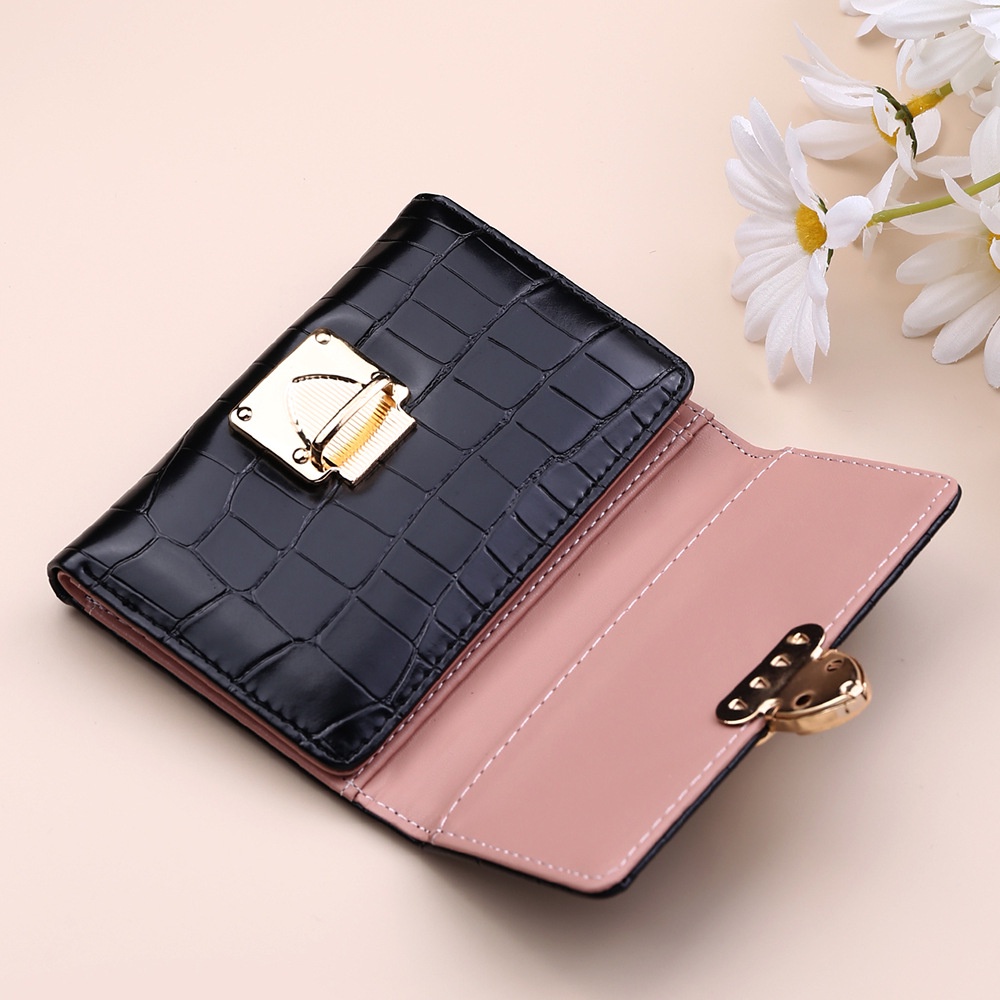 Funatic Dompet Croco Lipat Wanita Import Model Terbaru Fashion Korea FA1059