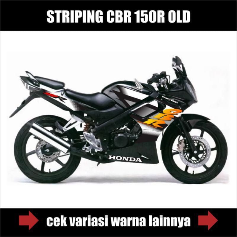 STICKER DECAL STRIPING CBR 150R OLD-STICKER VARIASI LIST BODY HONDA CBR 150R OLD MOTIF GRAVIS